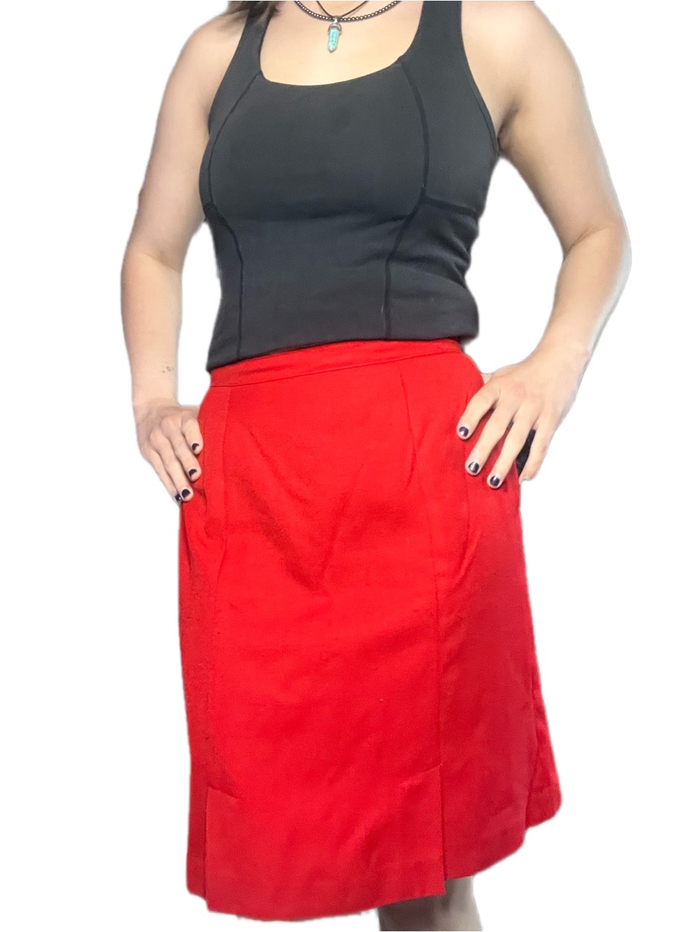 VIP vintage Red Women's Pencil Skirt
